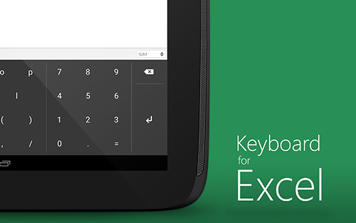 Text: Keyboard for Excel