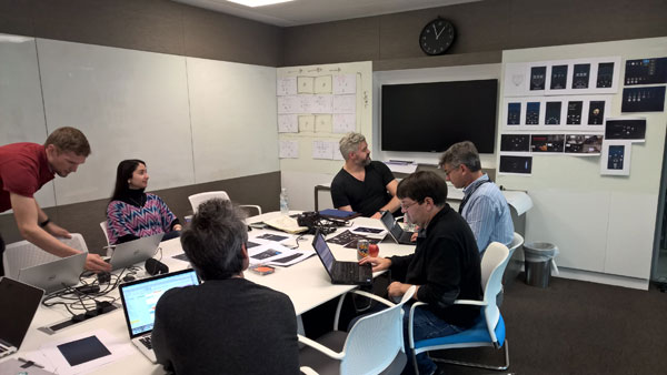 team in a conference room