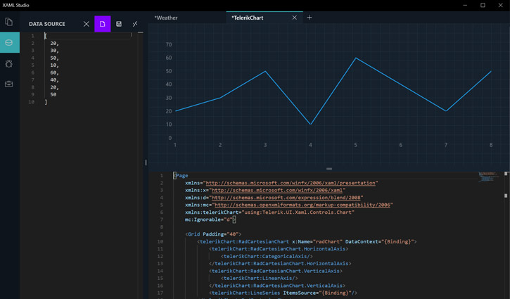 Xaml Studio user interface screenshot