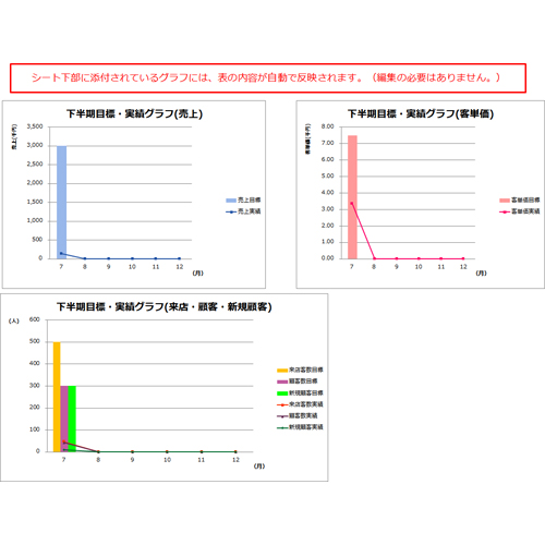 売上管理表 (下半期) 画像スライド-4