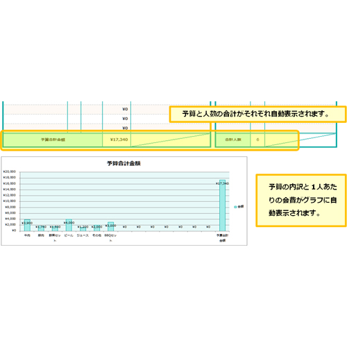 出欠管理表 (予算・レクリエーション) 画像スライド-4