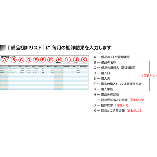 棚卸管理表 (備品) 画像スライド-3