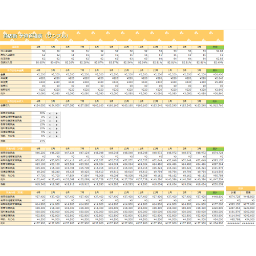 商店街予算管理表 画像スライド-5