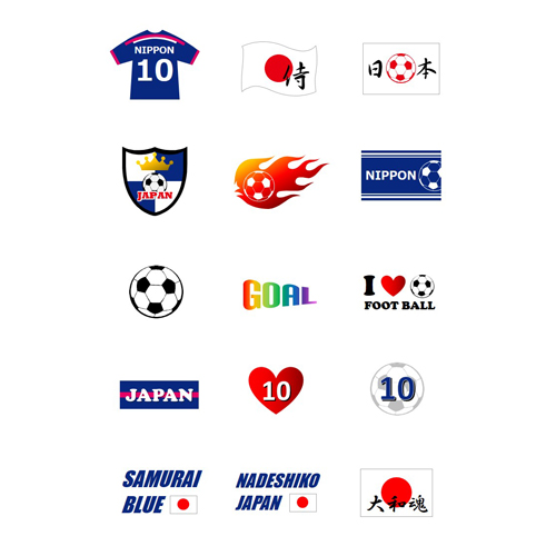 タトゥー シール (サッカー応援) 画像スライド-1