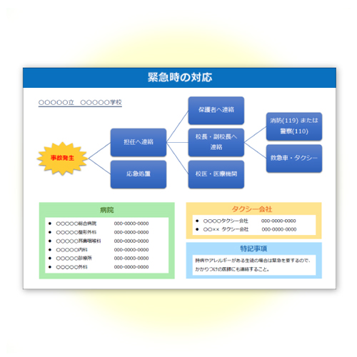 緊急時対応フロー (学校) 画像スライド-1