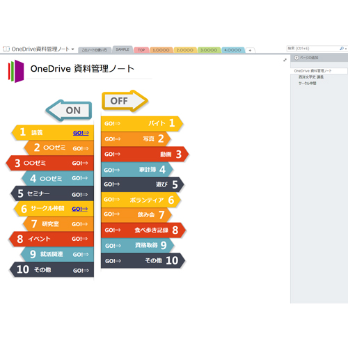 OneDrive 資料管理ノート 画像スライド-1